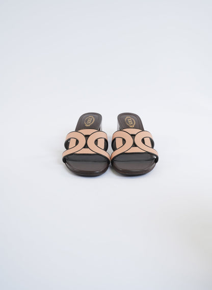 Tods Leather Slide Sandal
