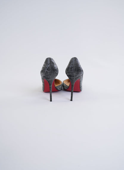 Christian Louboutin Metallic Geometric Pattern Pump