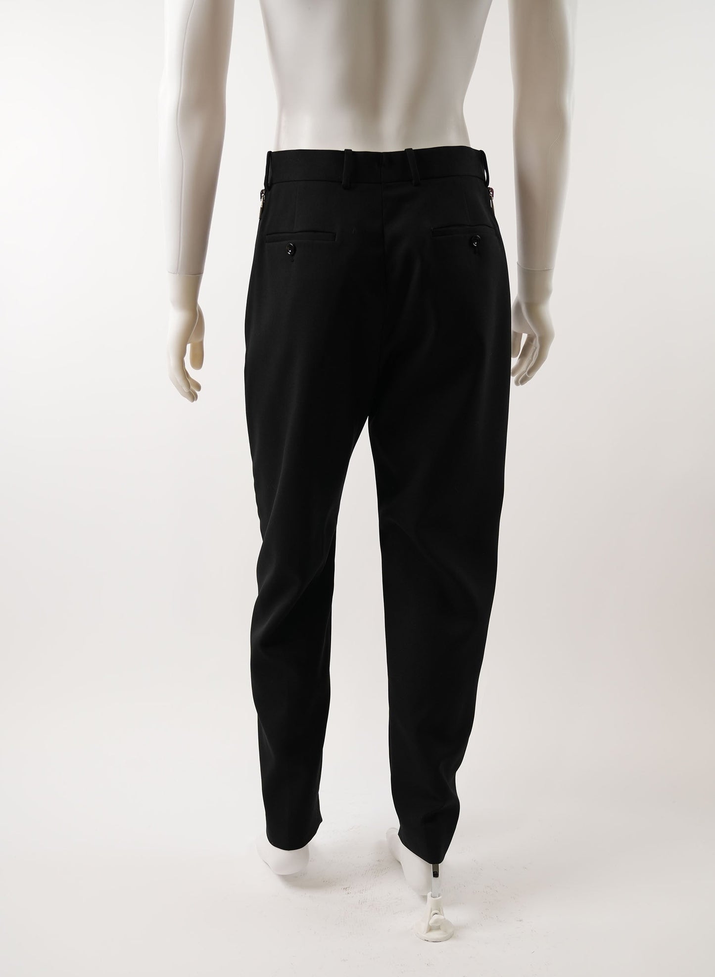 Alexander McQueen Decorative Zip-Detail Tailored Trousers