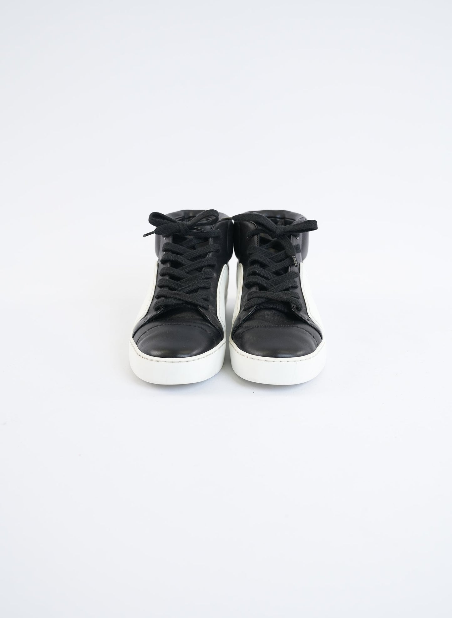 Chanel CC Mid Top Calfskin Sneakers