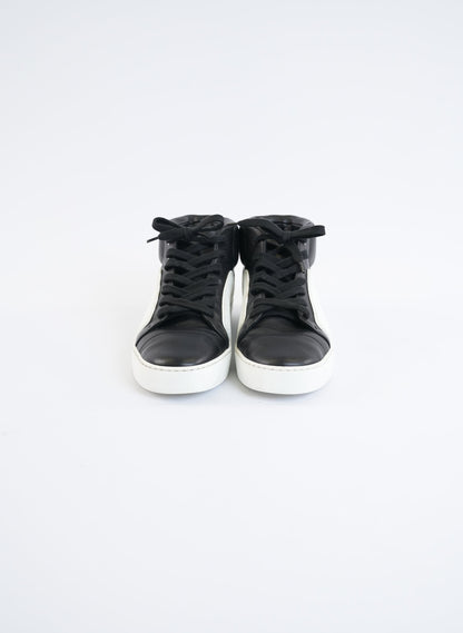 Chanel CC Mid Top Calfskin Sneakers