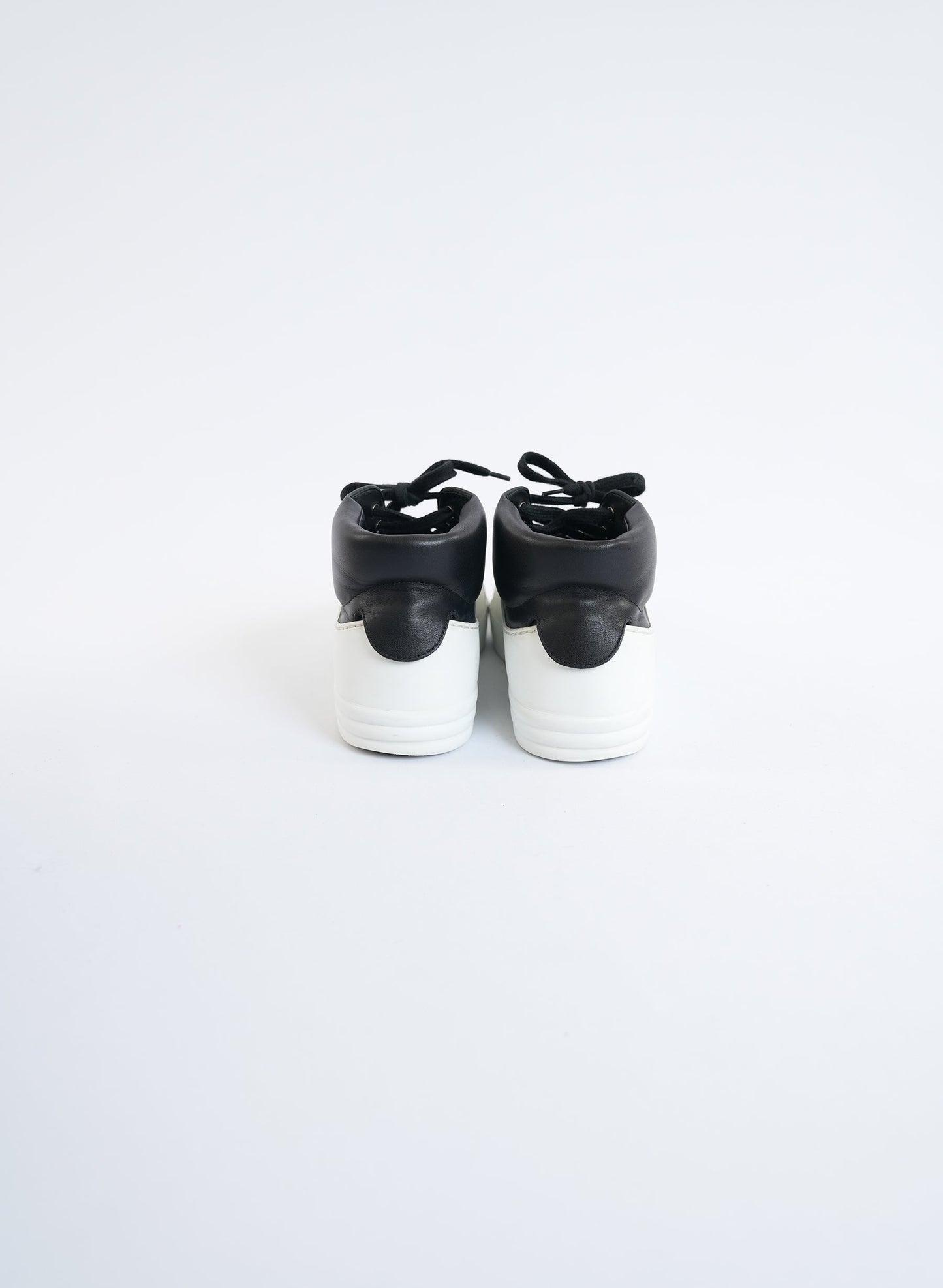 Chanel CC Mid Top Calfskin Sneakers
