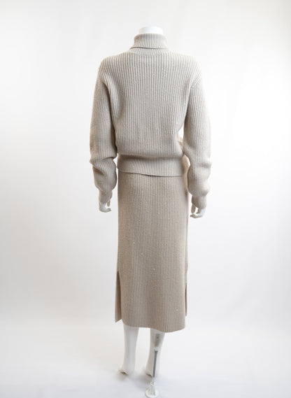 Brunello Cucinelli Sweater Skirt Set