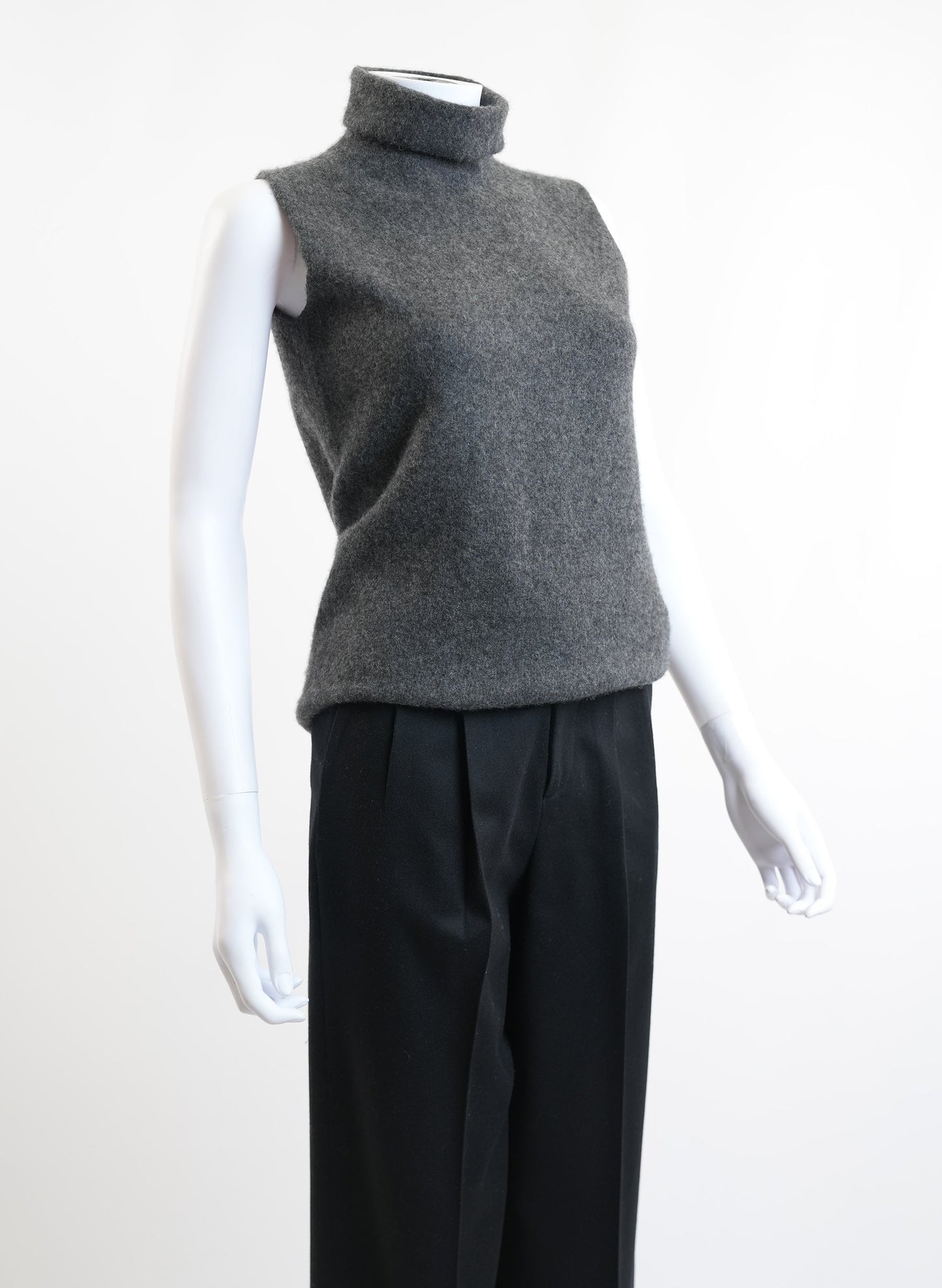 Hermes Grey Sleeveless Sweater