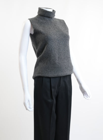 Hermes Grey Sleeveless Sweater