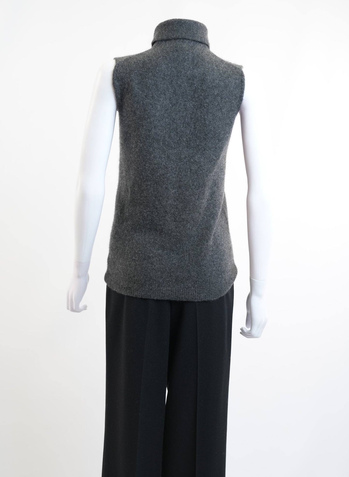 Hermes Grey Sleeveless Sweater