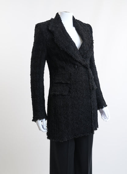 Dolce & Gabbana Tweed Long Blazer