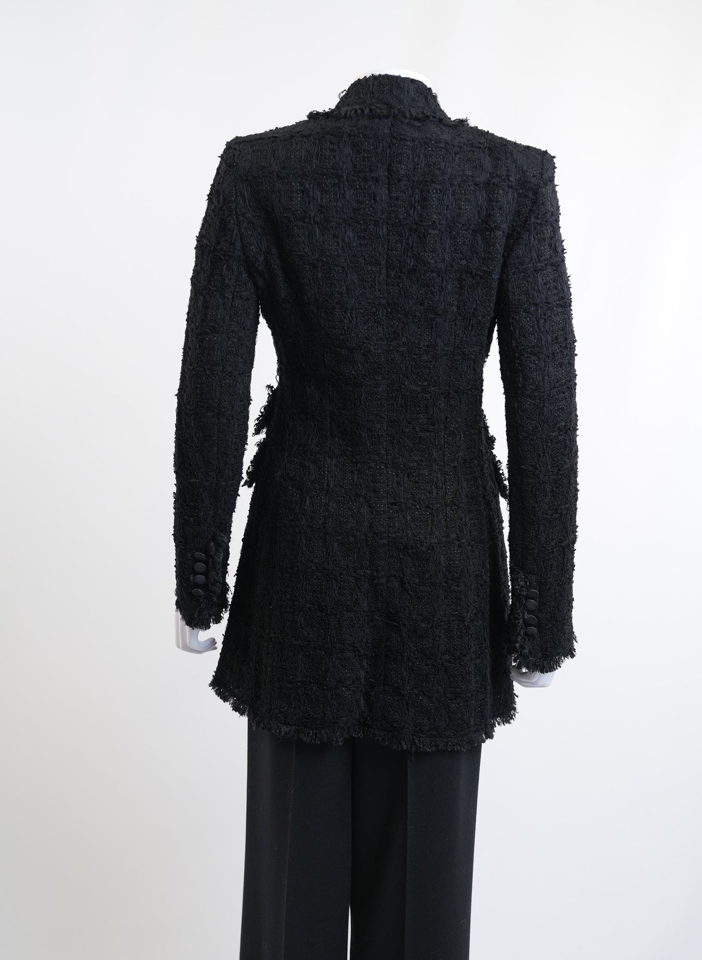 Dolce & Gabbana Tweed Long Blazer