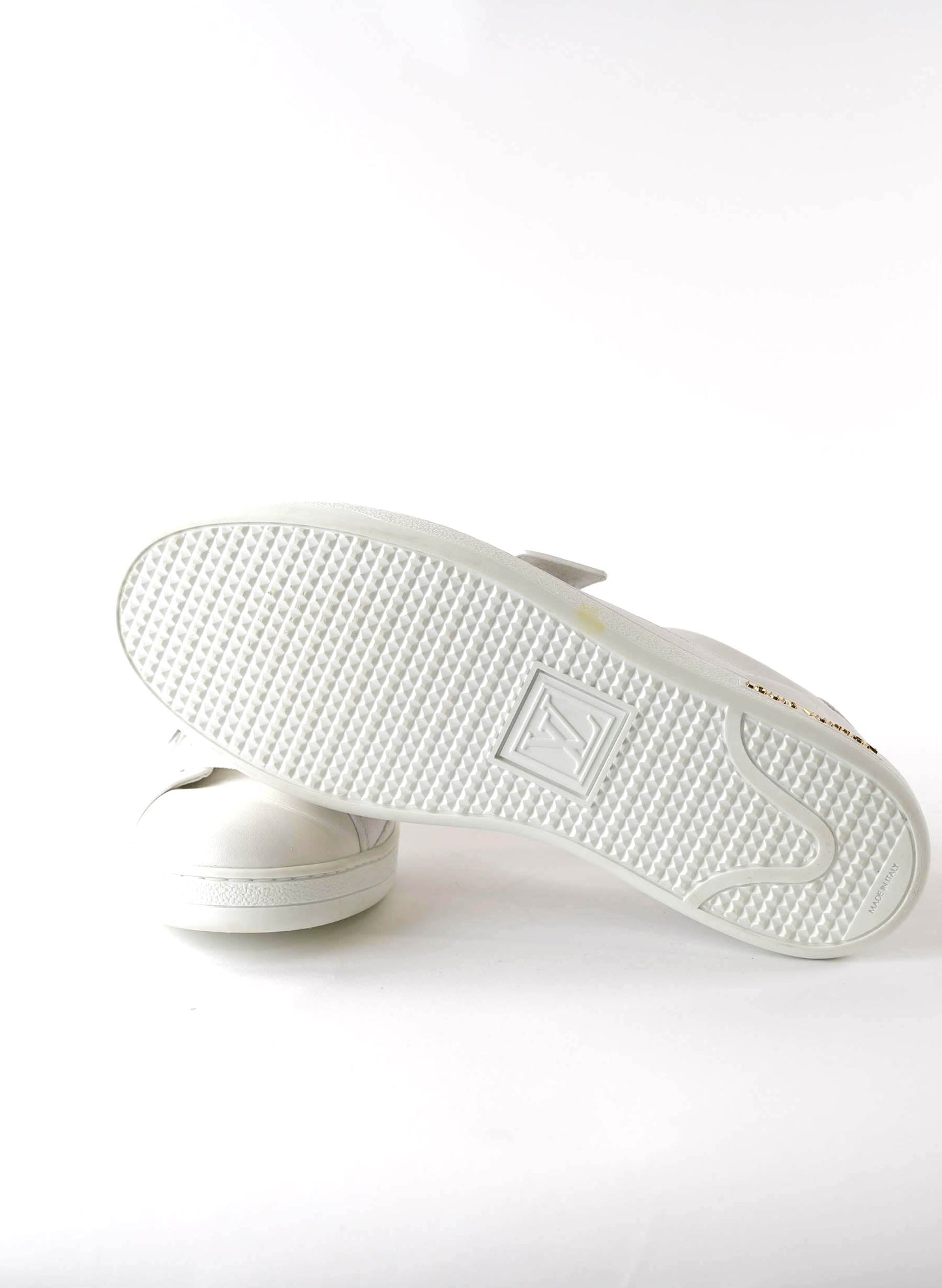 Louis Vuitton Calfskin Front Row Sneakers White 40