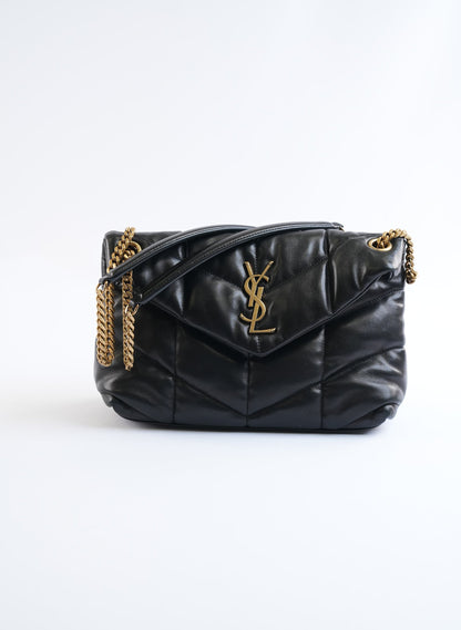 Saint Laurent Puffer Leather Shoulder Bag