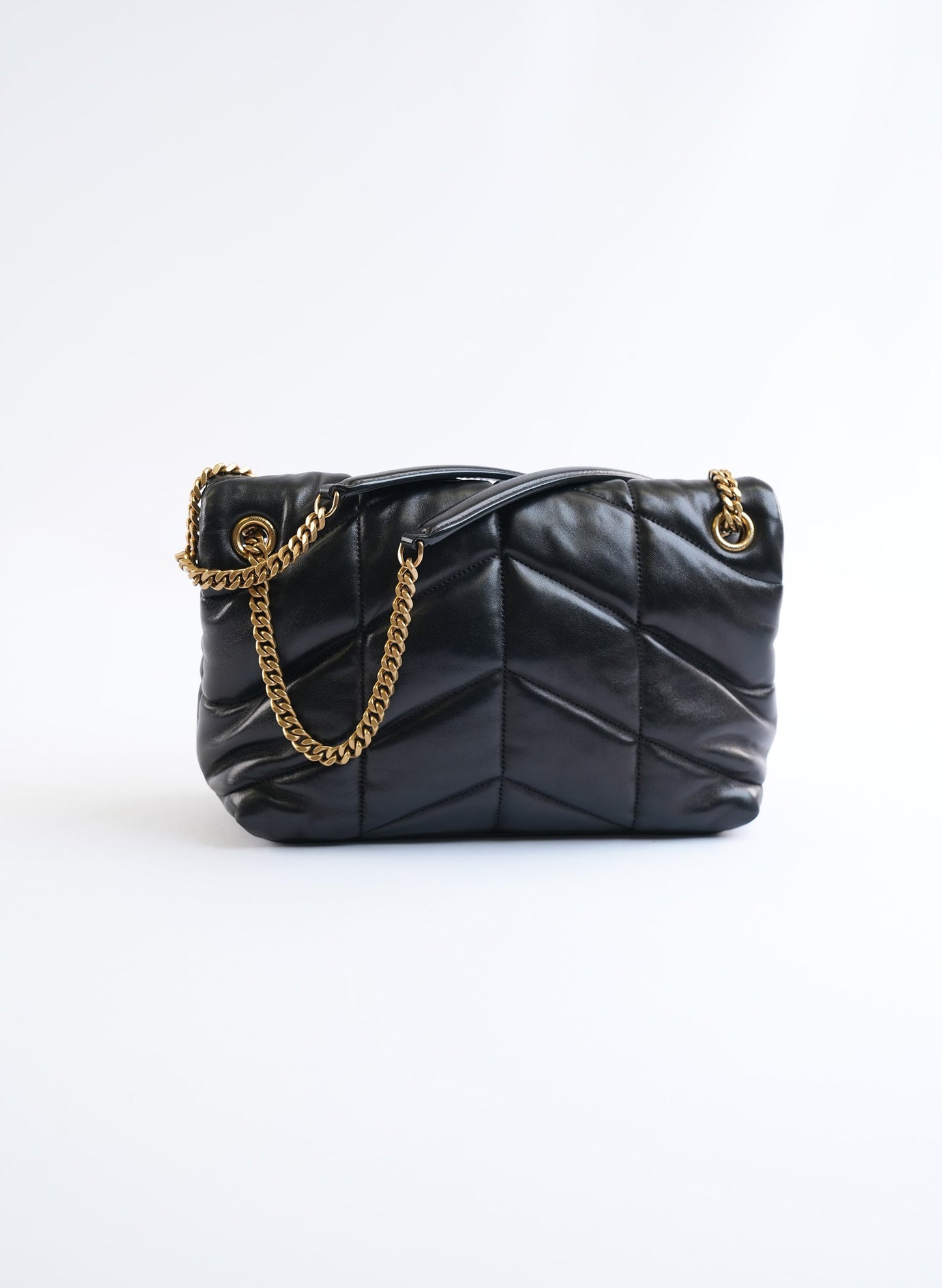 Saint Laurent Puffer Leather Shoulder Bag