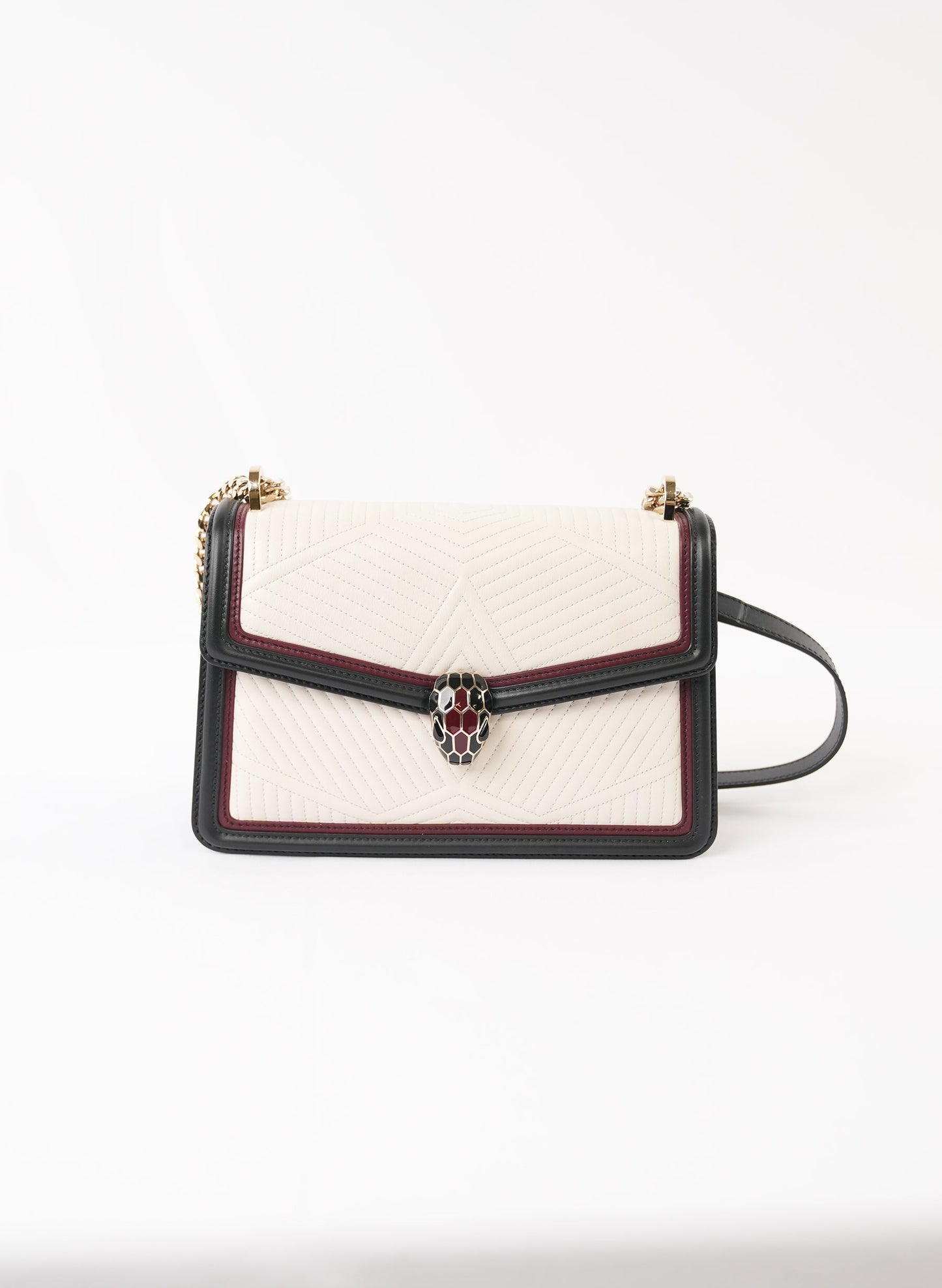 Bvlgari Serpenti Leather Handbag