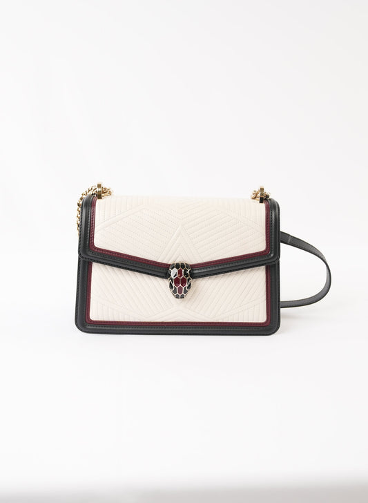 Bvlgari Serpenti Leather Handbag