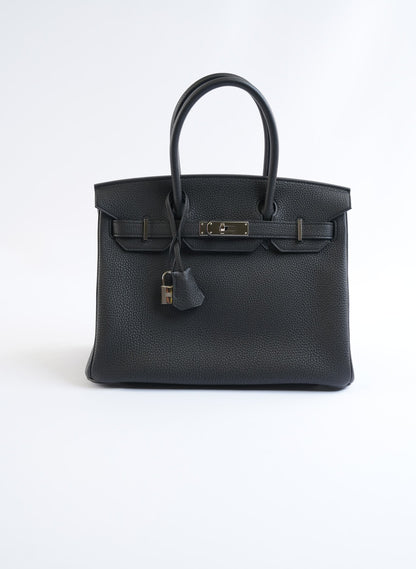 Hermes Birkin 30 Palladium Plated Hardware