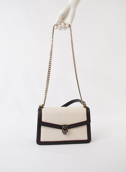 Bvlgari Serpenti Leather Handbag