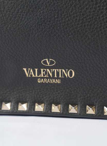 Valentino Ruckstud Leather Handle Bag