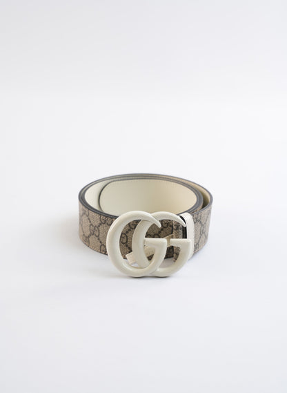 Gucci Canvas Monogram Print Belt