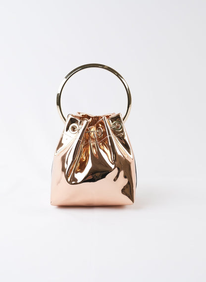 Jimmy Choo Bon Bon Mirror Effect Top Handle Bag