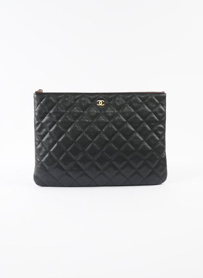 Chanel Caviar Quilted Cosmetics Case