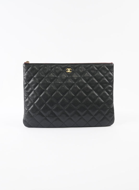 Chanel Caviar Quilted Cosmetics Case