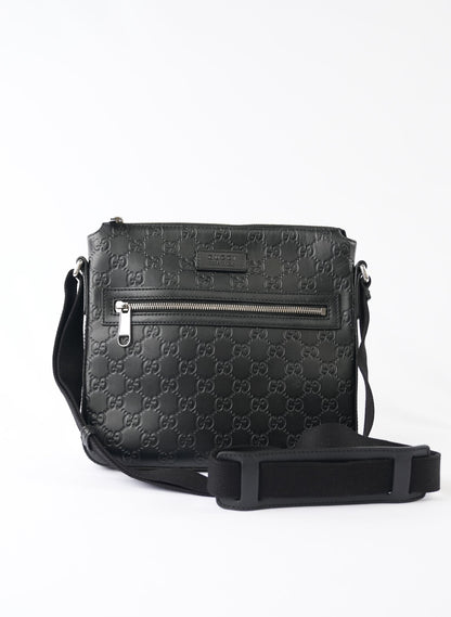 Gucci Guccissima Signature Messenger Crossbody