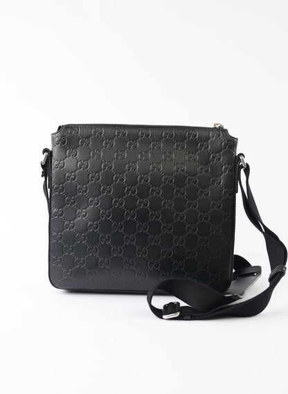 Gucci Guccissima Signature Messenger Crossbody
