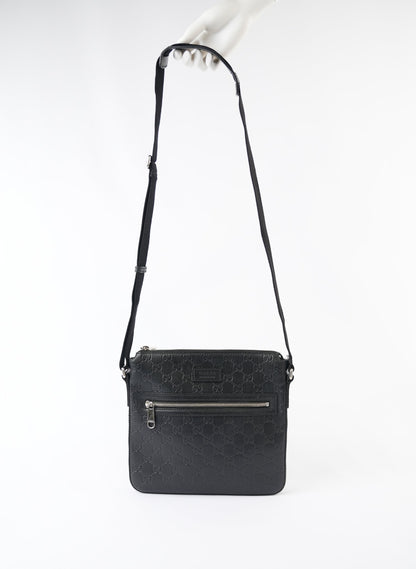 Gucci Guccissima Signature Messenger Crossbody