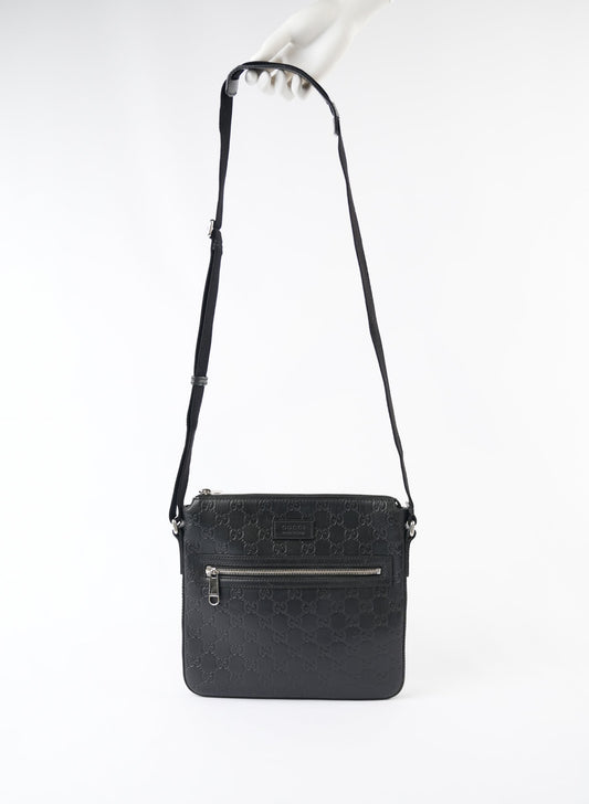 Gucci Guccissima Signature Messenger Crossbody