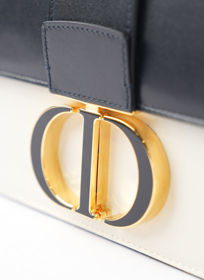 Christian Dior Box Calfskin Tri-Color 30 Montaigne Flap Bag