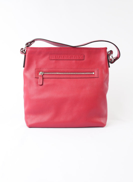 Burberry Red Leather Shoulder Bag