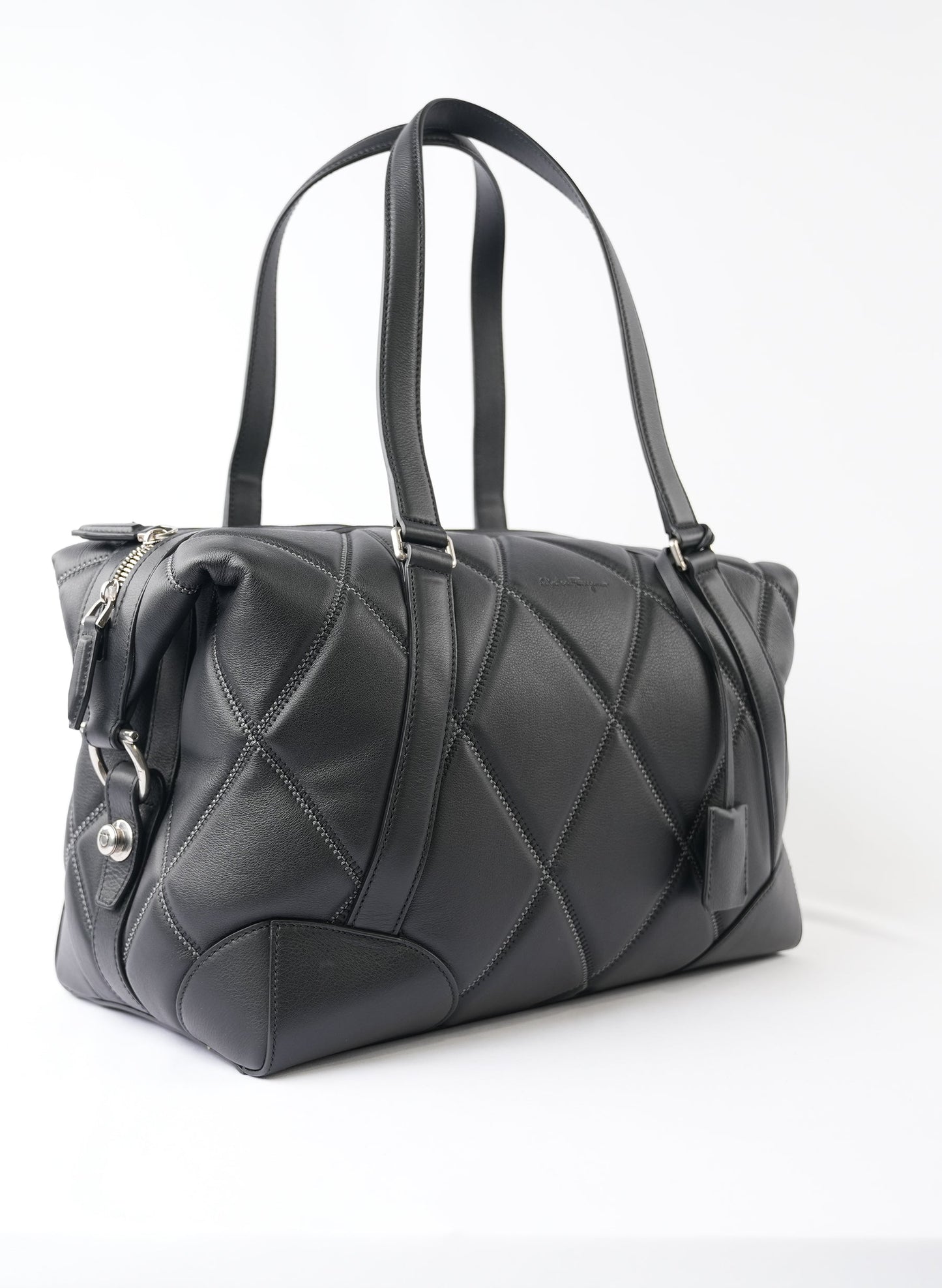 Salvatore Ferragamo Quilted Leather Tote Bag
