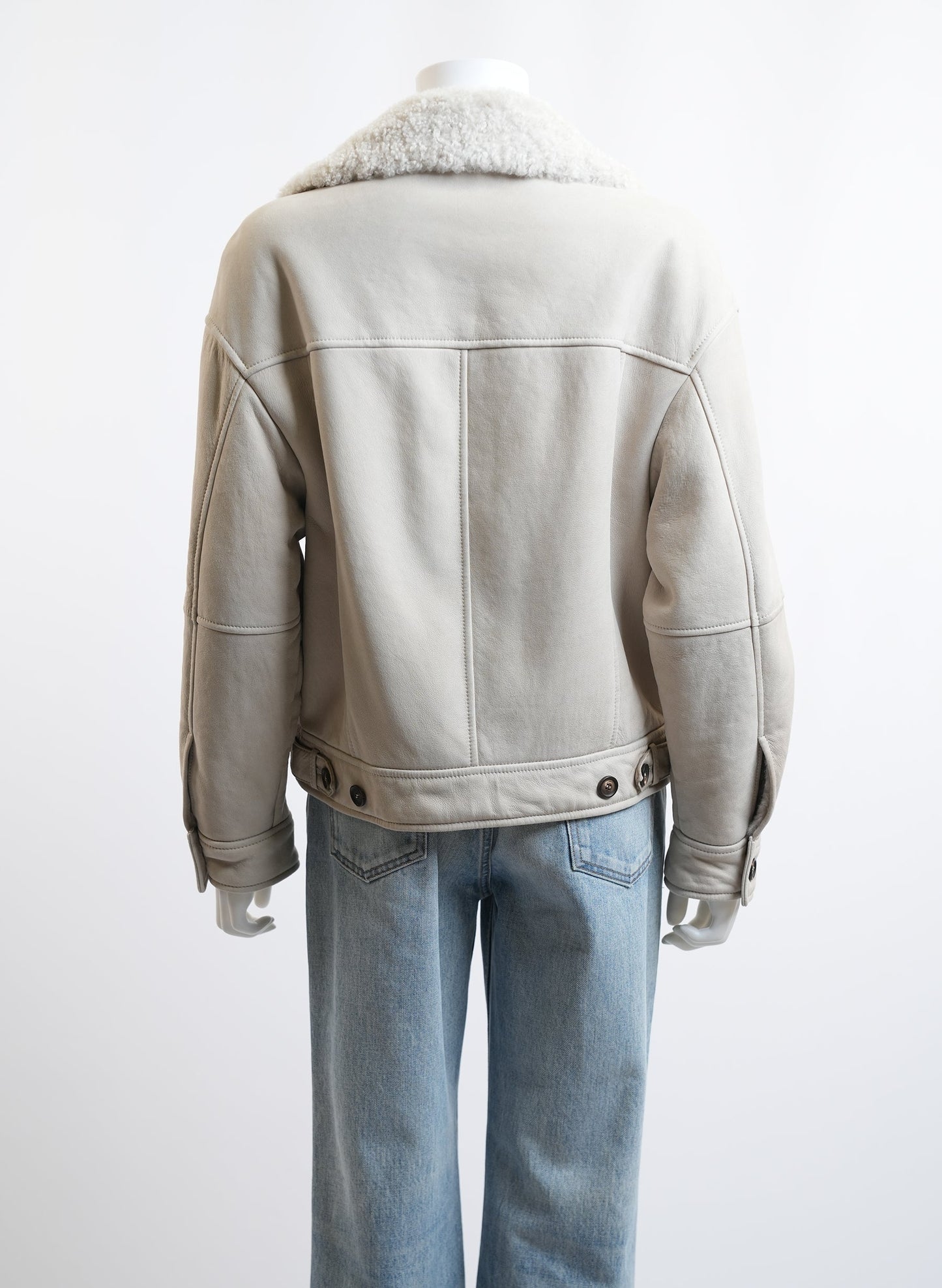 Brunello Cucinelli Shearling Biker Jacket