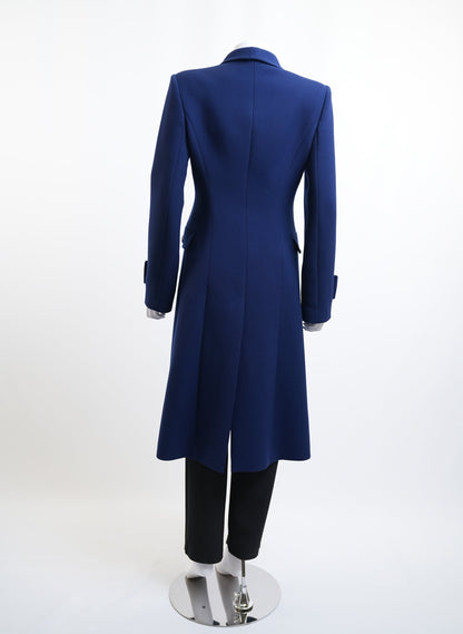 Alessandra Rich Navy Long Coat