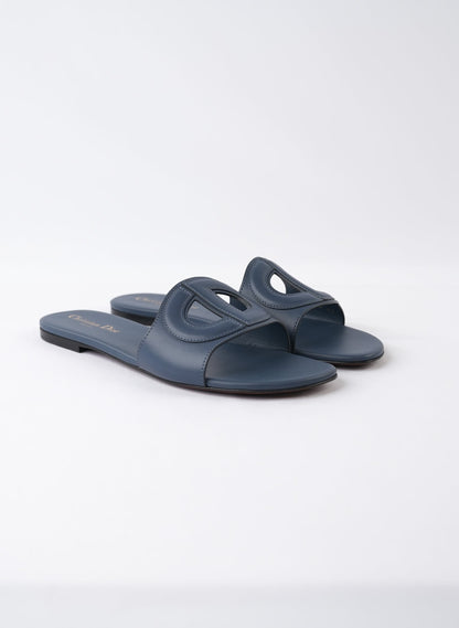 Christian Dior Calfskin D-Club Mule Sandals
