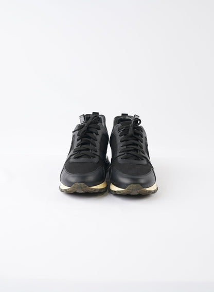 Louis Vuitton Leather Mesh Accents Sneakers