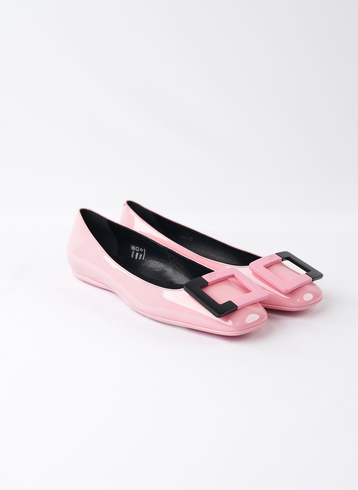 Roger Vivier Two-Tone Buckle Flats