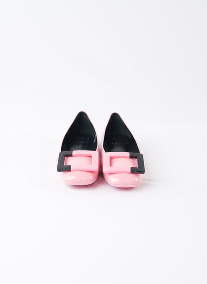 Roger Vivier Two-Tone Buckle Flats
