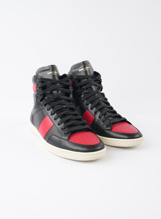 Saint Laurent Classic Court High Top Sneakers