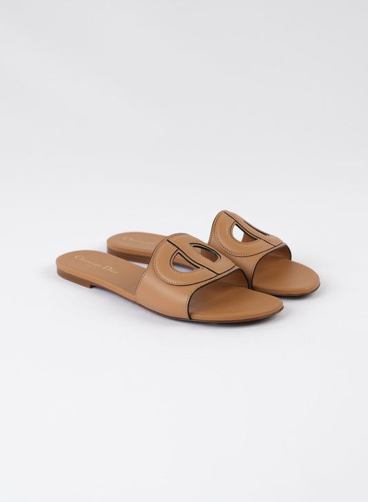 Christian Dior D-Club Camel Mules