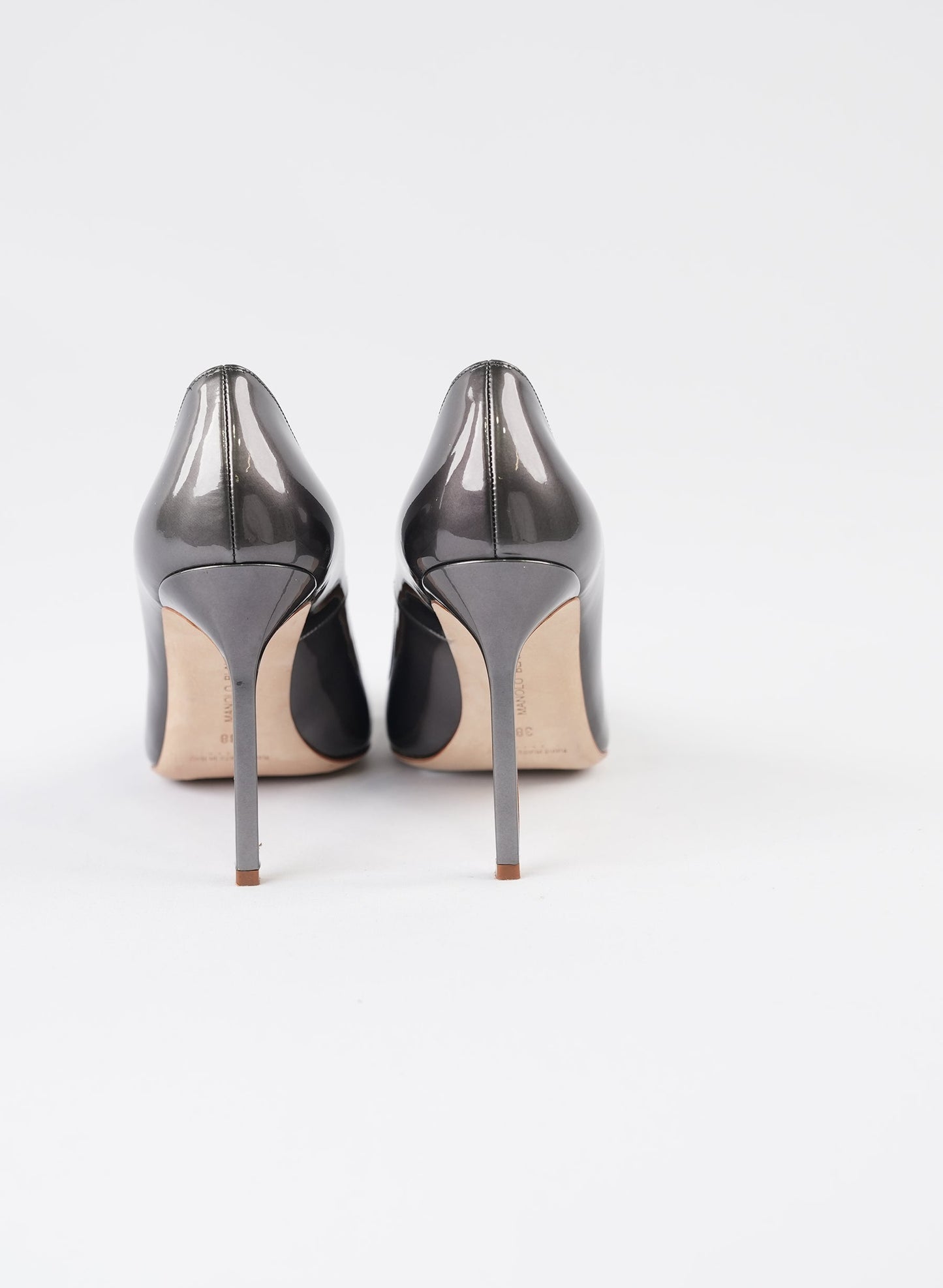 Manolo Blahnik Black Patent Leather BB Pumps