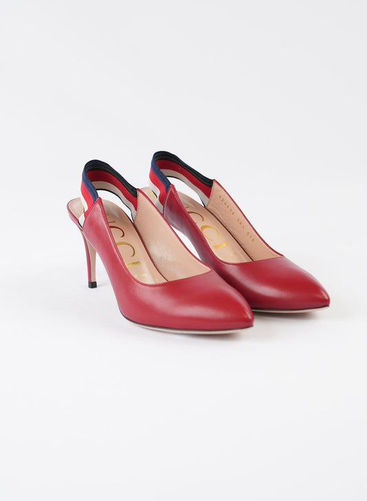 Gucci Sylvie Slingback Pumps