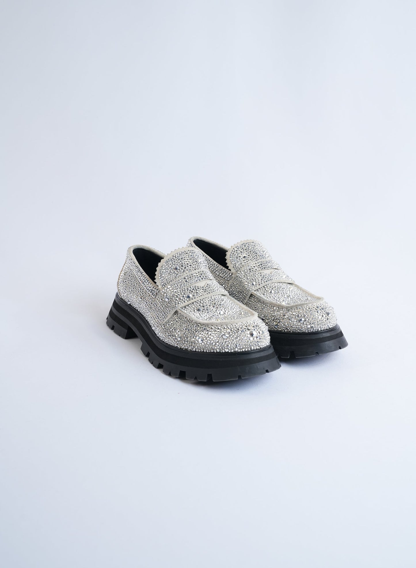 Alexander McQueen Crystal Embellished Loafers