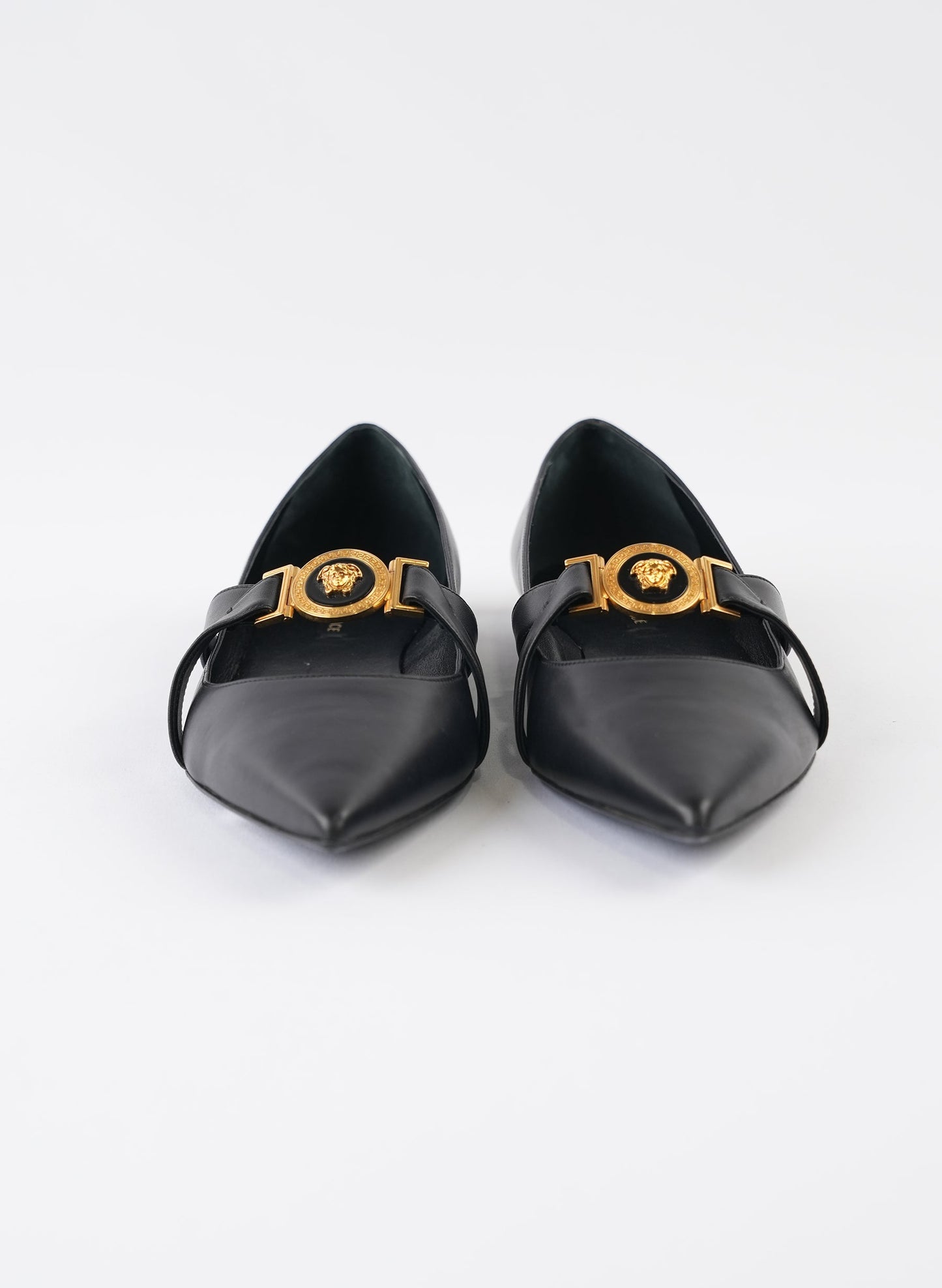 Versace Medusa Head Ballerina Flats