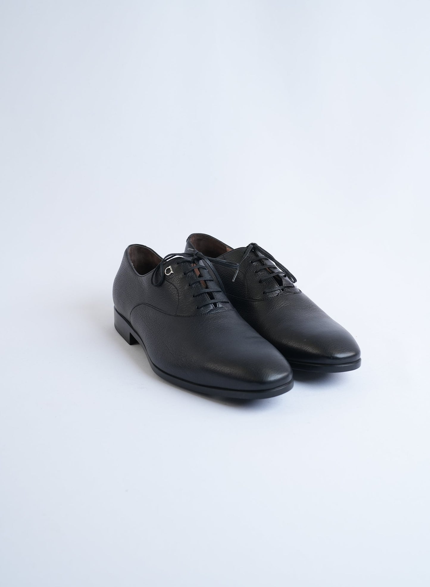 Salvatore Ferragamo Black Leather Oxford