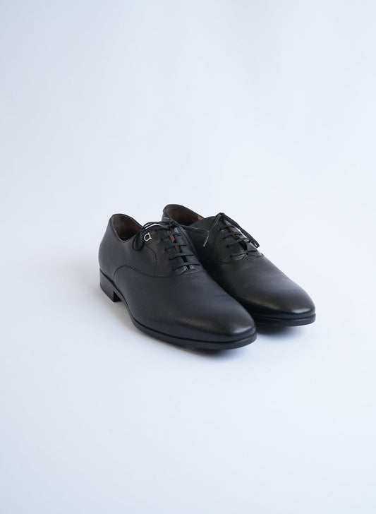 Salvatore Ferragamo Black Leather Oxford