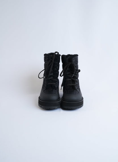 Fendi Black Leather Biker Boots