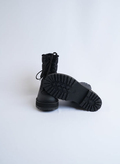 Fendi Black Leather Biker Boots