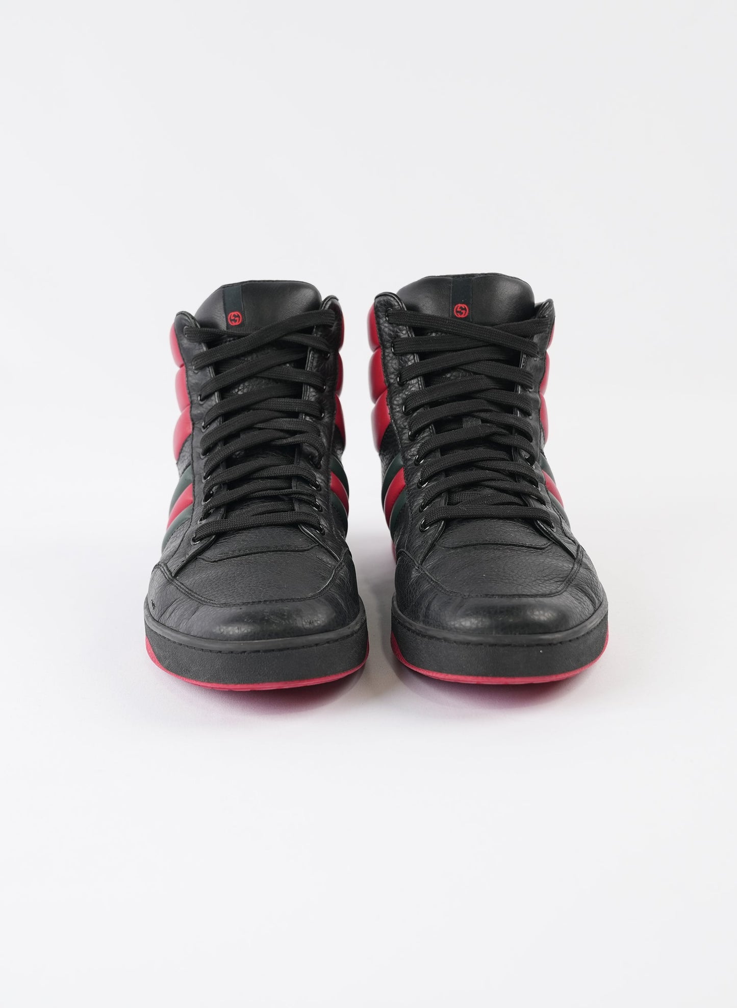 Gucci Leather New Praga Karibu High Top Sneakers