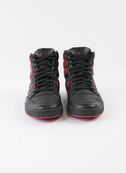 Gucci Leather New Praga Karibu High Top Sneakers