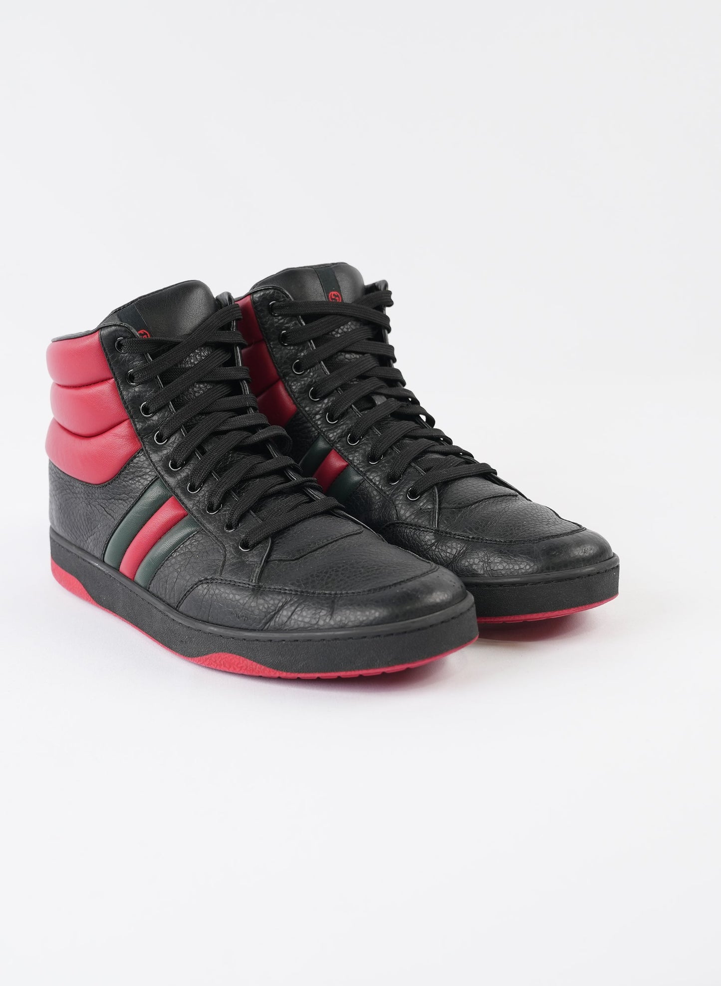 Gucci Leather New Praga Karibu High Top Sneakers